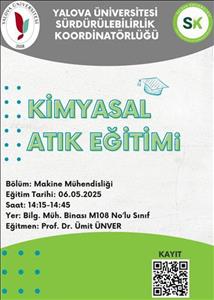 Sürdürülebilirlik Koordinatörlüğü Kimyasal Atık Eğitimi